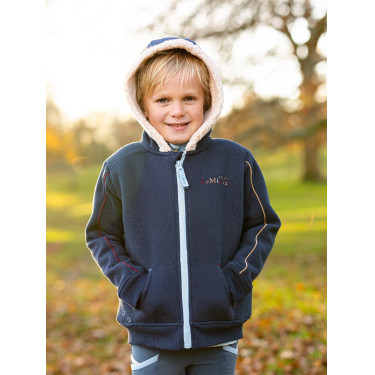 LeMieux Kapuzen-Sweatshirt Zip Through Mini Charlie Marineblau LeMieux Kapuzen-Sweatshirt Zip Through Mini Charlie Marineblau