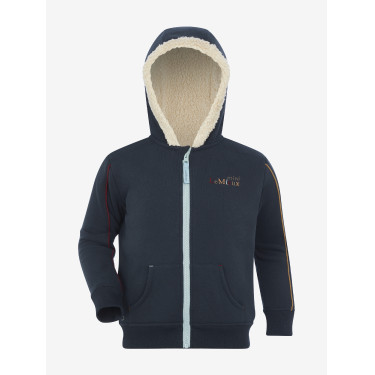 LeMieux Kapuzen-Sweatshirt Zip Through Mini Charlie Marineblau LeMieux Kapuzen-Sweatshirt Zip Through Mini Charlie Marineblau