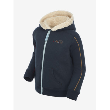 LeMieux Kapuzen-Sweatshirt Zip Through Mini Charlie Marineblau LeMieux Kapuzen-Sweatshirt Zip Through Mini Charlie Marineblau