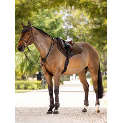 LeMieux Wildleder Close Contact Schabracke Alpin Braun