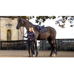 LeMieux Wildleder Close Contact Schabracke Asche Bordeaux LeMieux Wildleder Close Contact Schabracke Asche Bordeaux