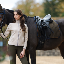 LeMieux Suede Dressur Schabracke Alpin Braun