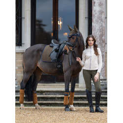 LeMieux Suede Dressur Schabracke Alpin Braun