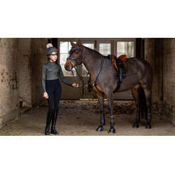 LeMieux Wildleder GP Square Schabracke Alpin Braun