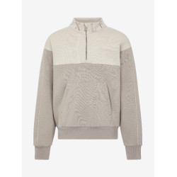 LeMieux Pullover mit Viertelreißverschluss Kate Young Rider Asche / Stein Grau LeMieux Pullover mit Viertelreißverschluss Kate Young Rider Asche / Stein Grau