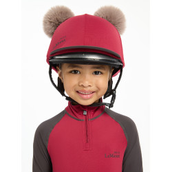 Doppelpompom-Mütze Mini LeMieux Glut Bordeaux