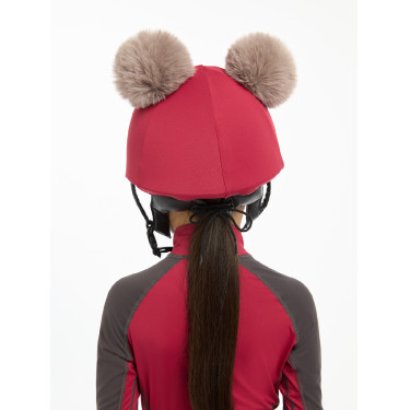 Doppelpompom-Mütze Mini LeMieux Glut Bordeaux