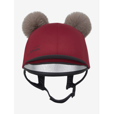 Doppelpompom-Mütze Mini LeMieux Glut Bordeaux