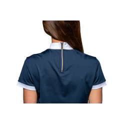 Wettkampfpolo Flags & Cup Isla Kurzarm Marine Marineblau