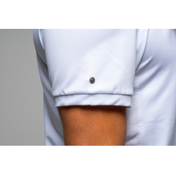 Turnierpolo Flags & Cup Jungen Wako Kurzarm Weiß Weiß