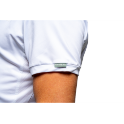 Turnierpolo Flags & Cup Jungen Wako Kurzarm Weiß Weiß