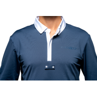 Wettkampf-Poloshirt Flags & Cup Herren Wako langarm Marine Marineblau Wettkampf-Poloshirt Flags & Cup Herren Wako langarm Marine Marineblau