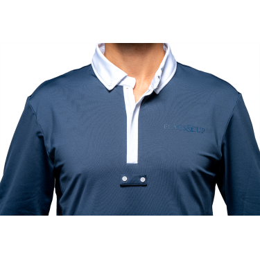 Polo de concours Flags & Cup homme Wako manches longues Marine Polo de concours Flags & Cup homme Wako manches longues Marine