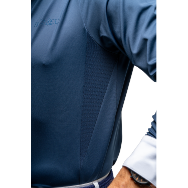 Polo de concours Flags & Cup homme Wako manches longues Marine Polo de concours Flags & Cup homme Wako manches longues Marine