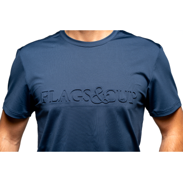 T-Shirt Flags & Cup Junge Fresco Marine Marineblau