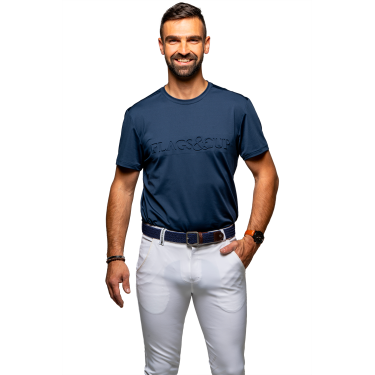 T-Shirt Flags & Cup Junge Fresco Marine Marineblau