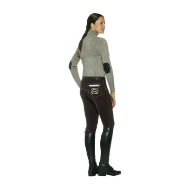 Damenreithose Equicomfort Picadilly Marine / Weiß Blau