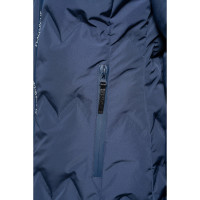 Damen-Daunenjacke Flags & Cup wasserdicht Napasoq Marine Marineblau