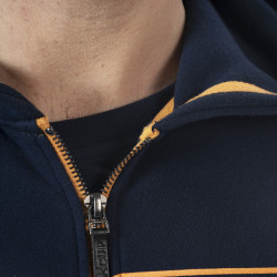 Zip-Sweatshirt Flags & Cup Herren Perico Marine Marineblau