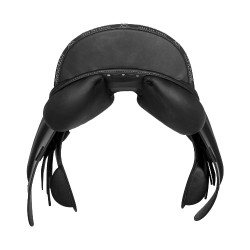 Vielseitiger Bernini-Sattel mit Acavallo-Latexkissen Schwarz