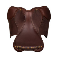 Vielseitiger Bernini-Sattel mit Acavallo-Latexkissen Dunkelbraun