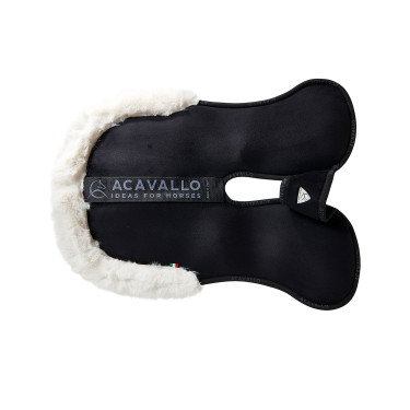 Piuma-FS WFS-FS Stoßdämpfer mit Wildledertaschen und hinterem Acavallo-Verstärker Schwarz / Natur Piuma-FS WFS-FS Stoßdämpfer mit Wildledertaschen und hinterem Acavallo-Verstärker Schwarz / Natur