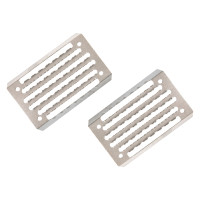 Semelle de rechange en acier inoxydable pour étriers réglables Acavallo