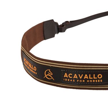 Einfache Martingalgabel mit elastischem Band Acavallo Dunkelbraun