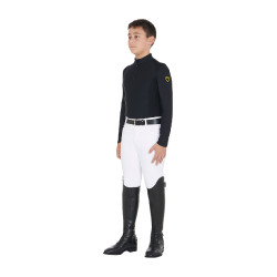 Basisunterwäsche für Jungen aus technischem Stoff Equestro Schwarz