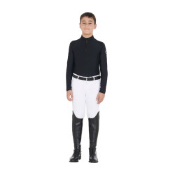 Basisunterwäsche für Jungen aus technischem Stoff Equestro Schwarz