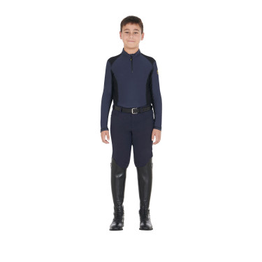 Basisunterwäsche für Jungen aus technischem Stoff Equestro Marine Marineblau