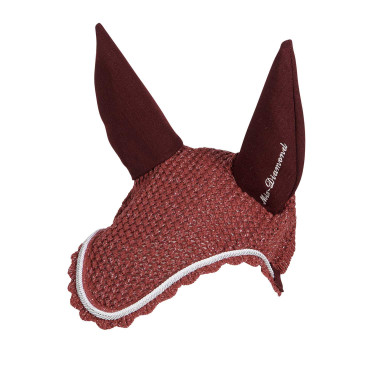 Fliegenhaube aus Baumwolle mit Cordura-Stoff und Equestro-Pailletten Fliegenhaube aus Baumwolle mit Cordura-Stoff und Equestro-Pailletten
