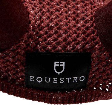 Fliegenhaube aus Baumwolle mit Cordura-Stoff und Equestro-Pailletten Fliegenhaube aus Baumwolle mit Cordura-Stoff und Equestro-Pailletten