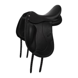 Dressursattel aus doubliertem Leder Equestro