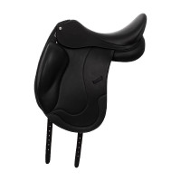 Dressursattel aus doubliertem Leder Equestro Schwarz Dressursattel aus doubliertem Leder Equestro Schwarz