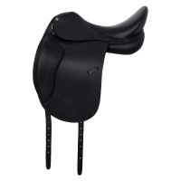 Dressursattel mit abnehmbaren Pauschen Equestro Schwarz Dressursattel mit abnehmbaren Pauschen Equestro Schwarz