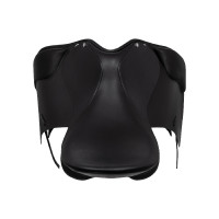 Dressursattel mit abnehmbaren Pauschen Equestro Schwarz Dressursattel mit abnehmbaren Pauschen Equestro Schwarz