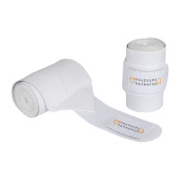 Elastische Bandagen mit Klettverschluss Equestro Weiß Weiß Elastische Bandagen mit Klettverschluss Equestro Weiß Weiß