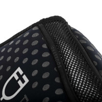 Schaumstoffmatte mit Memory-Schaum, Silikongrip und weißem Equestro-Logo Schwarz