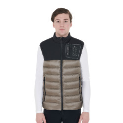 Herrenweste aus Bi-Material mit Silikon-Patch Equestro