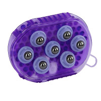 Magnetische Massagekardätsche Flieder Blau