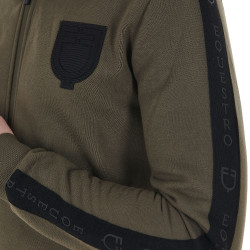 Herren-Kapuzenpullover mit Fleece-Innenfutter Equestro Efeugrün Grün Herren-Kapuzenpullover mit Fleece-Innenfutter Equestro Efeugrün Grün