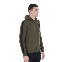 Herren-Kapuzenpullover mit Fleece-Innenfutter Equestro Efeugrün Grün Herren-Kapuzenpullover mit Fleece-Innenfutter Equestro Efeugrün Grün
