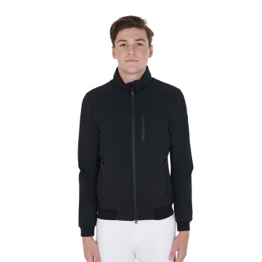 Herrenjacke aus technischem Gewebe mit abnehmbarer Kapuze Equestro Herrenjacke aus technischem Gewebe mit abnehmbarer Kapuze Equestro