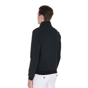 Herrenjacke aus technischem Gewebe mit abnehmbarer Kapuze Equestro Herrenjacke aus technischem Gewebe mit abnehmbarer Kapuze Equestro