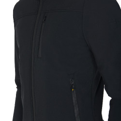 Herrenjacke aus technischem Gewebe mit abnehmbarer Kapuze Equestro Schwarz Herrenjacke aus technischem Gewebe mit abnehmbarer Kapuze Equestro Schwarz