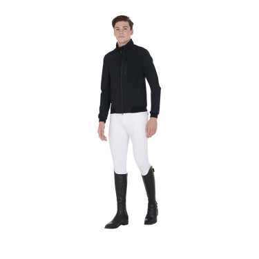 Herrenjacke aus technischem Gewebe mit abnehmbarer Kapuze Equestro Herrenjacke aus technischem Gewebe mit abnehmbarer Kapuze Equestro