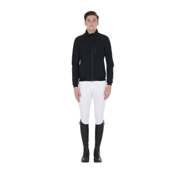 Herrenjacke aus technischem Gewebe mit abnehmbarer Kapuze Equestro Herrenjacke aus technischem Gewebe mit abnehmbarer Kapuze Equestro