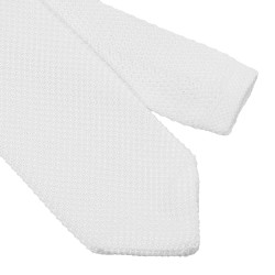 Krawatte für Herren mit Equestro-Logo Weiß Weiß