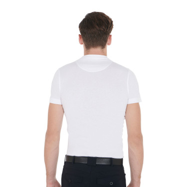 Herren-T-Shirt mit schmaler Passform und Reitdruck Equestro Herren-T-Shirt mit schmaler Passform und Reitdruck Equestro